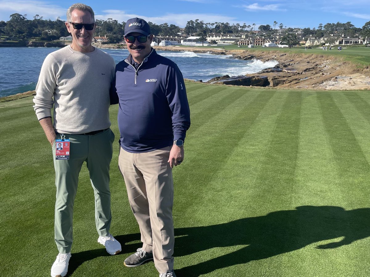 Had ourselves a nice little walk at a place you might recognize. Lots to discuss with ⁦@johnson_wagner⁩ ⁦@mcginleygolf⁩ ⁦@ToddLewisGC⁩ on the new look ⁦@attproam⁩ as well as ⁦@McIlroyRory⁩ top of the hour ⁦@GolfCentral⁩ ⁦@GolfChannel⁩