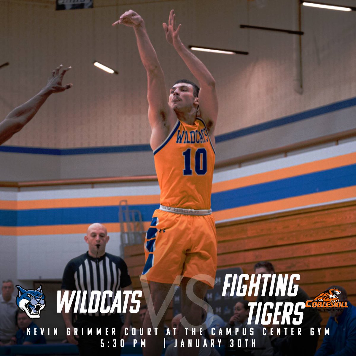 PolyWildcats's tweet photo. #Gamedayπ‘π΅π
Men's basketball hosts SUNY Cobleskill at home tonight!
π - 5:30 PM
π - Kevin Grimmer Court at the Campus Center Gym
π - https://t.co/dTvp4u3mYP
πΊ - https://t.co/w8Zzpj4vNZ
#PolyMBB #d3hoops https://t.co/rrLlAvdyzT