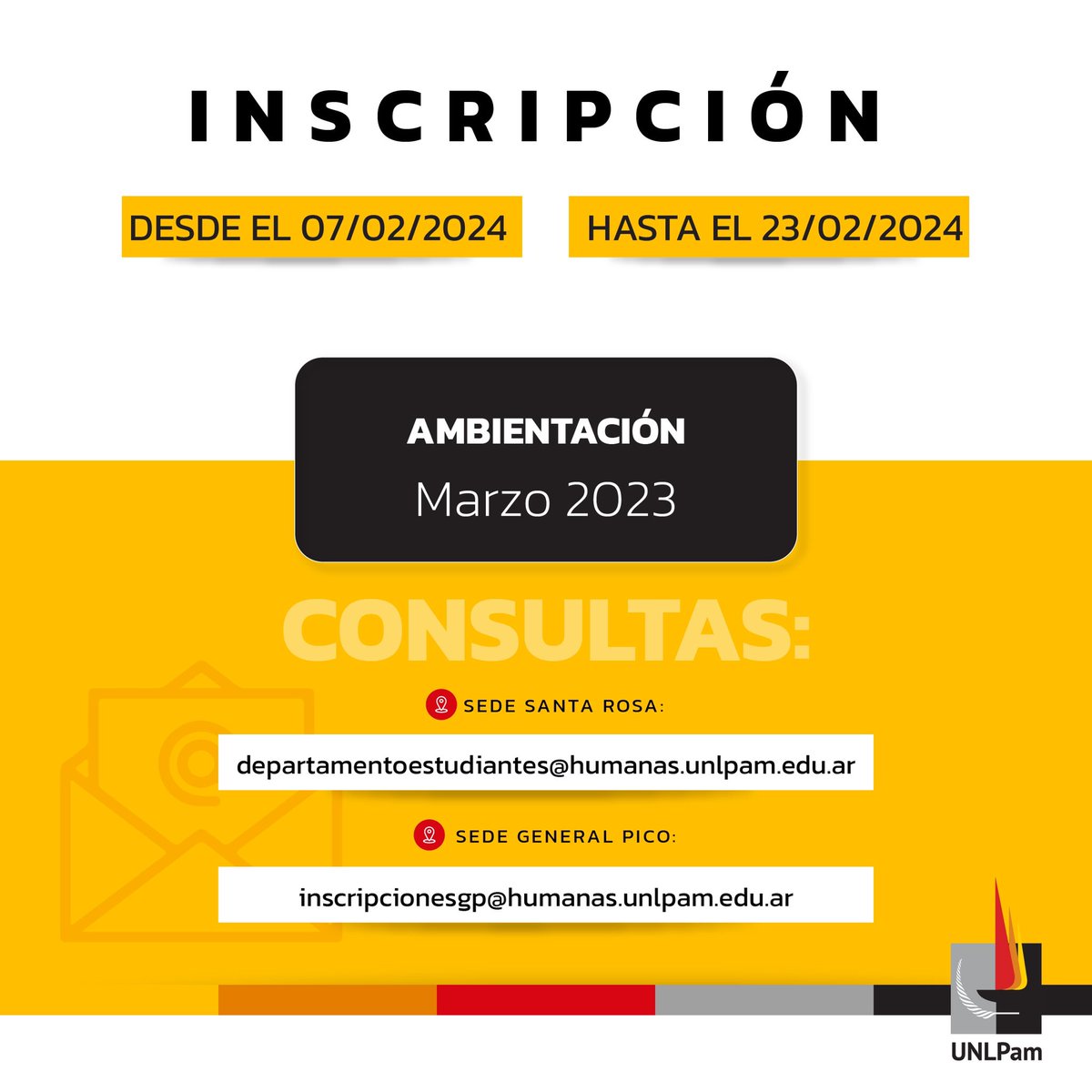 ¿Te gusta las humanidades? 👀✍🏼

🔎Conocé las carreras y fechas importantes para anotarte en la Facultad de Ciencias Humanas de nuestra universidad. 

¡Estudiá en la UNLPam! ✍🏼✍🏼

#SOMOSUNLPam #Carreras2024