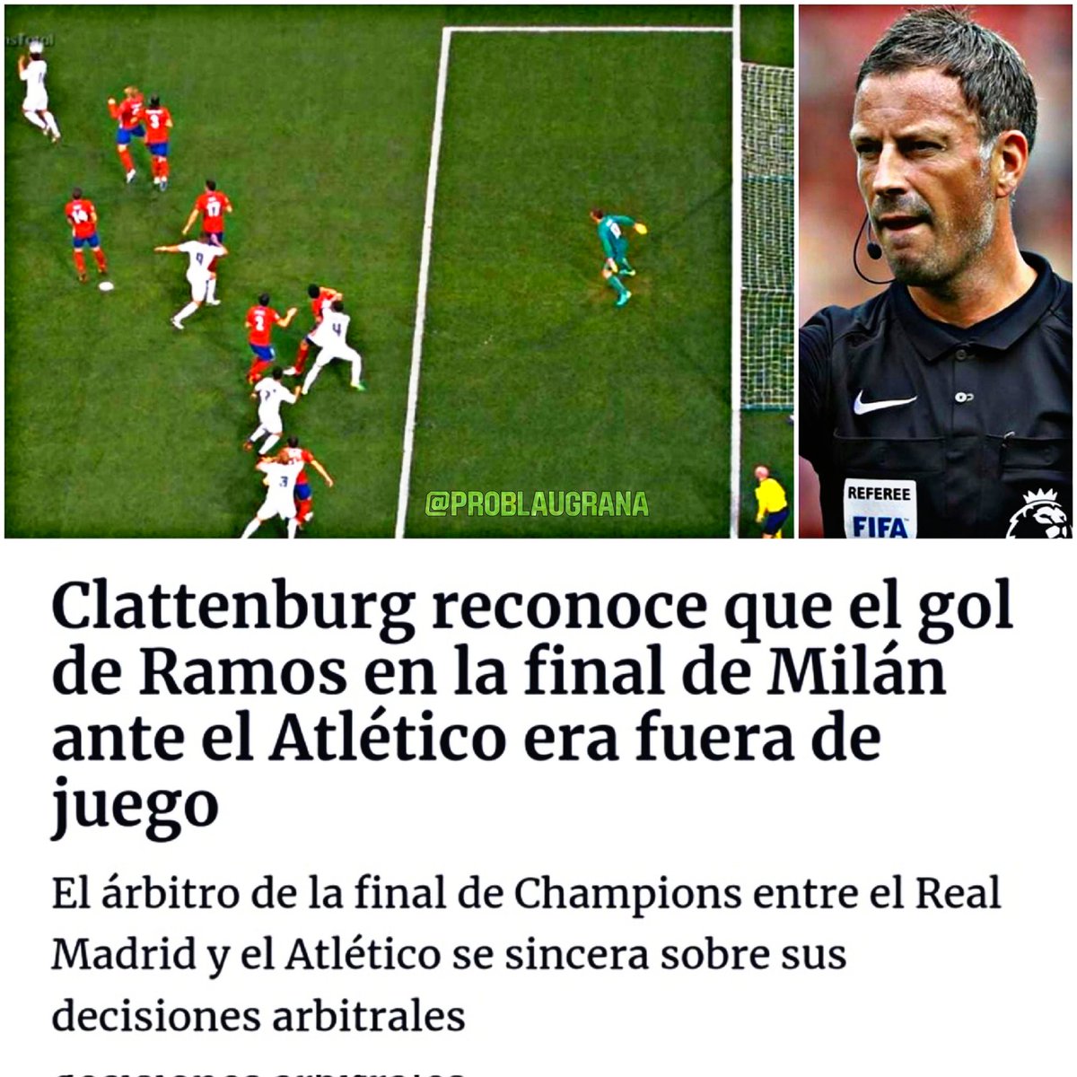 problaugrana's tweet photo. Pero eh... Que tienen 14 Champions... https://t.co/tSSvlPoWIf