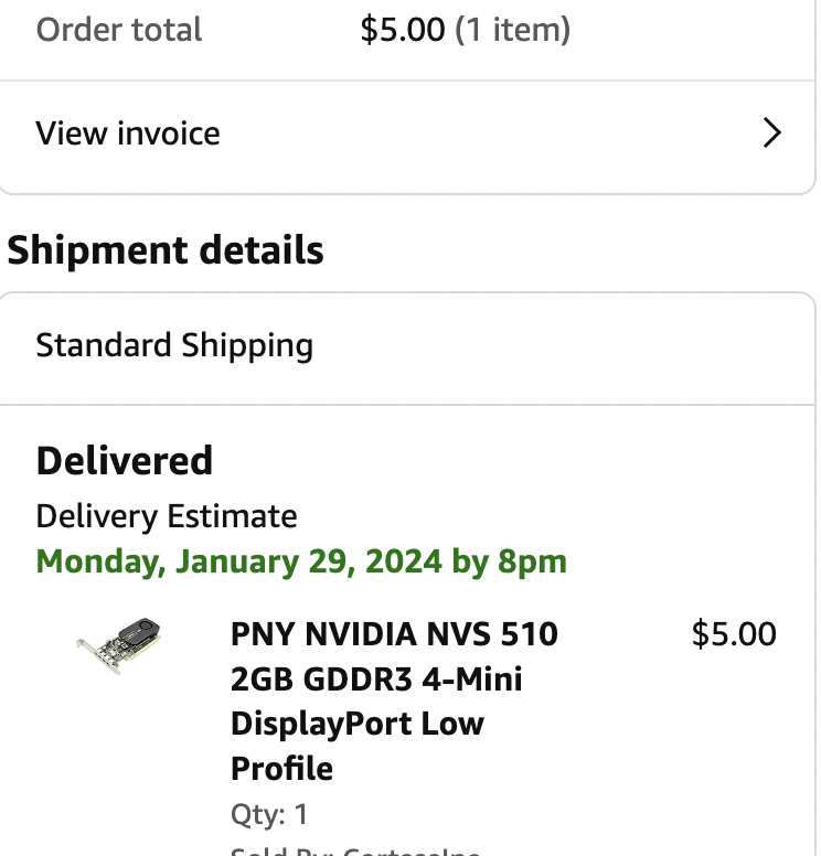 $5 GRAPHICS CARDS PRICE ERROR 🤯

Amazon had an INSANE price error marking graphics cards down to only $5.

Like + RT, I’m giving a few of these away 💜