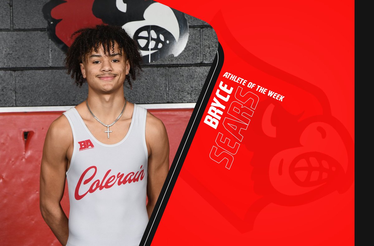 WeAreColerain's tweet photo. Bryce was able to pick up two wins while bumping up in weight for the Cardinals last Thursday. He also collected his 100th career win to add to his accolades during his high school career. https://t.co/G6W4B47B5y