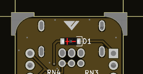 Technobly's tweet photo. Anyone familiar with JLCPCB's PCBa service, can you tell me if this "red cross" means + (anode) on the left?  I cannot get a straight answer from their engineers, and the last order my diodes were reversed😵‍💫🙏 #JLCPCB  #electronics #kicad https://t.co/kvwNdx8hzF