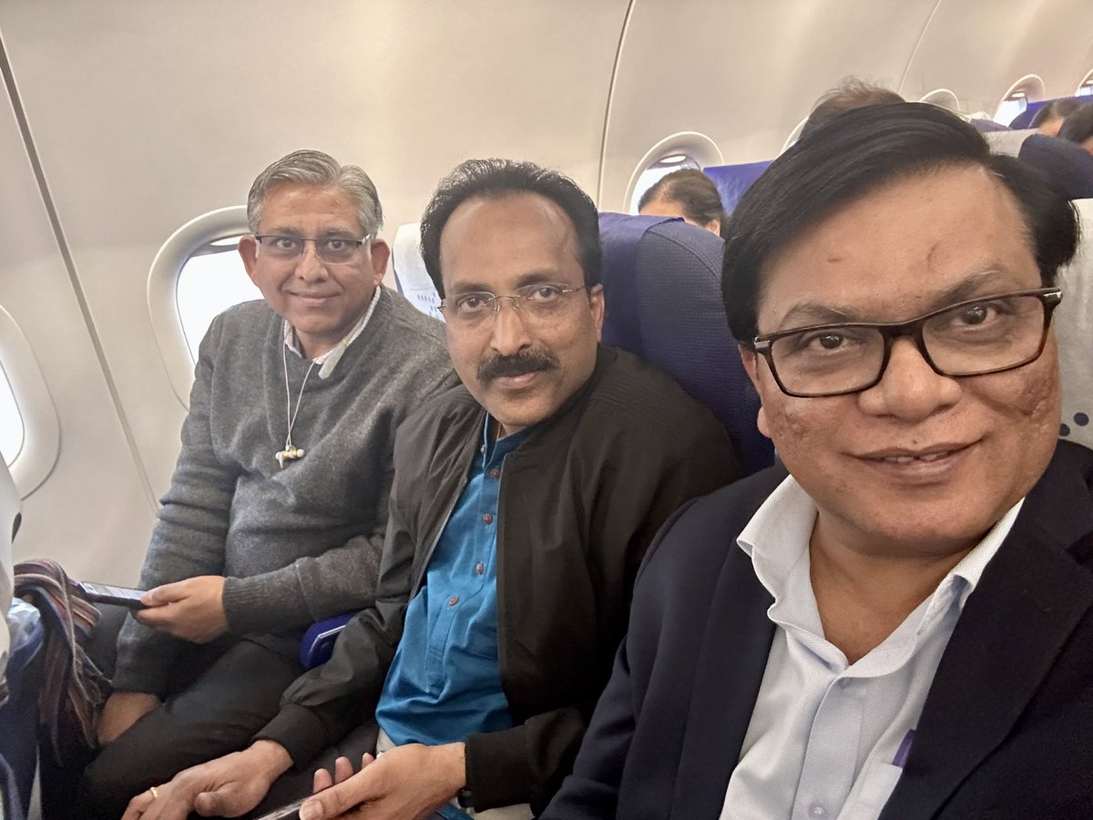 Dr. Somnath, ISRO's Chairman, and  Mr. Amit Sharma, Managing Director &amp; CEO of Tata Consulting Engineers Limited, journeyed together from Ayodhya to Mumbai.

Our discussions covered the Chandrayaan experience and ISRO's operations. Additionally, Mr. Sharma, whose company is a