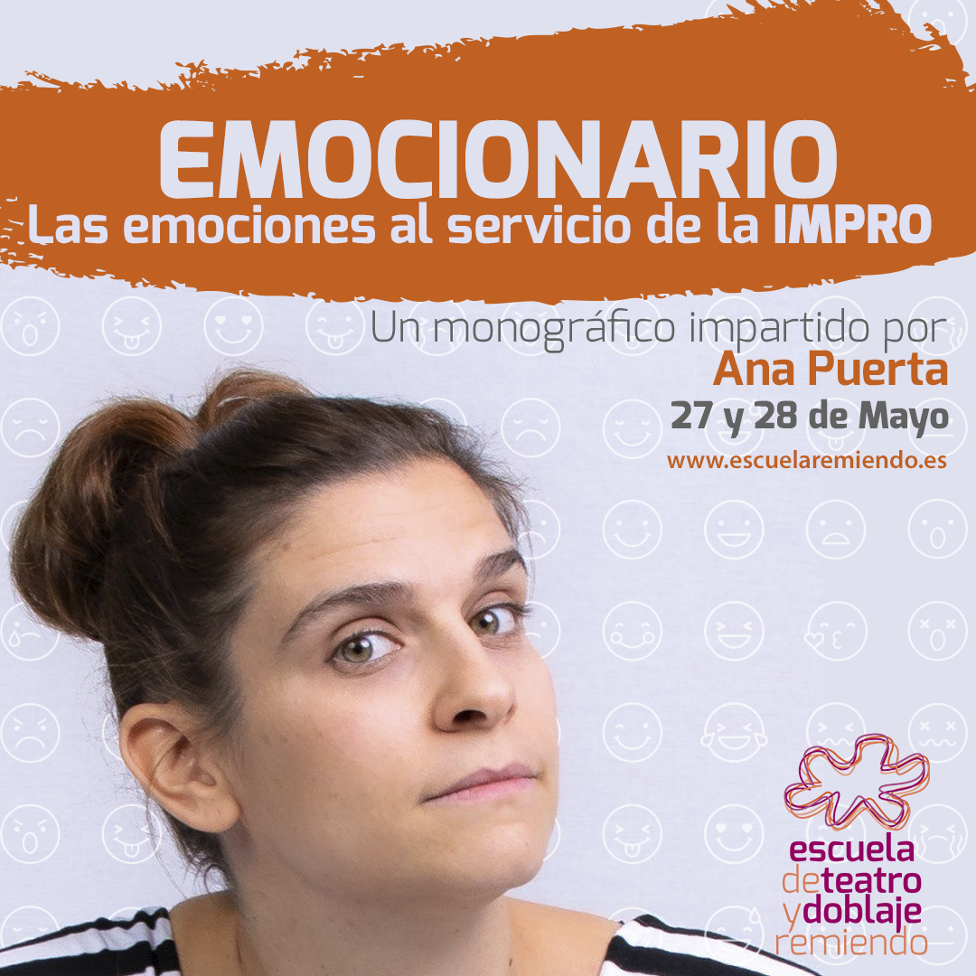 Se dice que hay aproximadamente 270 emociones. ¿Cuántas solemos jugar en nuestra #impro?, ¿cuáles ponemos al servicio de nuestros personajes?

Este fin de semana, 3 y 4 de febrero, con Ana Puerta, de La Tetera Impro y la Escuela de Impro de Granada.

escueladeteatroengranada.es/monograficos/e…