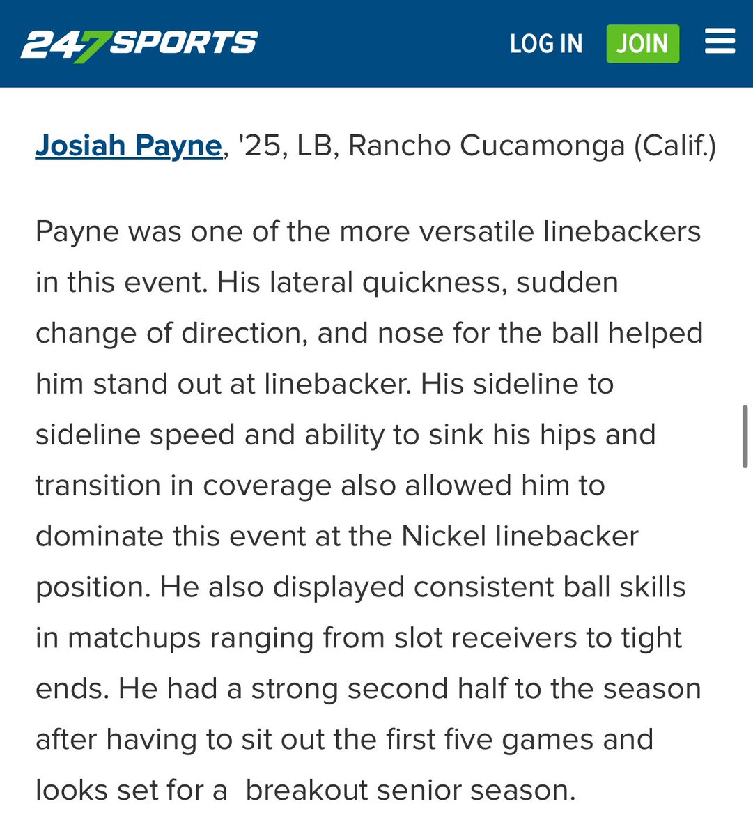Josiah Payne (@josiahpayne21) on Twitter photo Thank you <a href="/GregBiggins/">Greg Biggins</a> for the write up! Had a great time <a href="/TheArrivalCamp/">The Arrival Camp</a> <a href="/OfficialKOBros/">KO Bros</a>. Shout out to <a href="/CoachCSmith50/">Cameron Smith</a> for the work! <a href="/RCHSCougarsFB/">RCHS Football</a> Thank you <a href="/GregBiggins/">Greg Biggins</a> for the write up! Had a great time <a href="/TheArrivalCamp/">The Arrival Camp</a> <a href="/OfficialKOBros/">KO Bros</a>. Shout out to <a href="/CoachCSmith50/">Cameron Smith</a> for the work! <a href="/RCHSCougarsFB/">RCHS Football</a>
