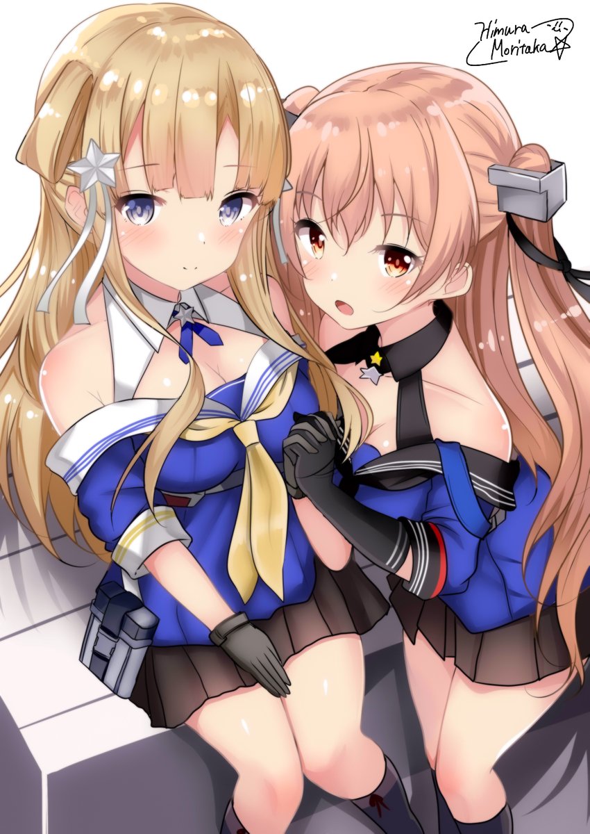 フレッチャー(艦これ) ,ジョンストン(艦これ) 「フレッチャーとジョンストン 」|火村 モリタカ＠/5月COMITIA144（B51a)/その次は神戸かわさき10のイラスト