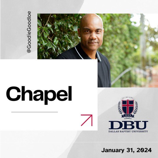 Honored to return once again…to my academic home and servant leadership community, Dallas Baptist University ! Praying for the faculty, staff, and students and our time together! #DBUisHome <a href="/DBUPatriots/">Dallas Baptist University</a> #Onward #TuesdayMotivaton