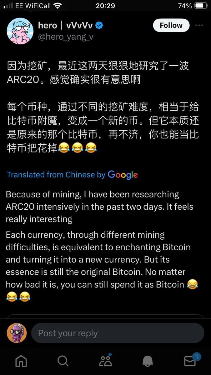 happilynorth's tweet photo. This guy from Coinbase nails the new #perpetual mining token protocol #PMTP on #atomicals https://t.co/QexaoT7emm