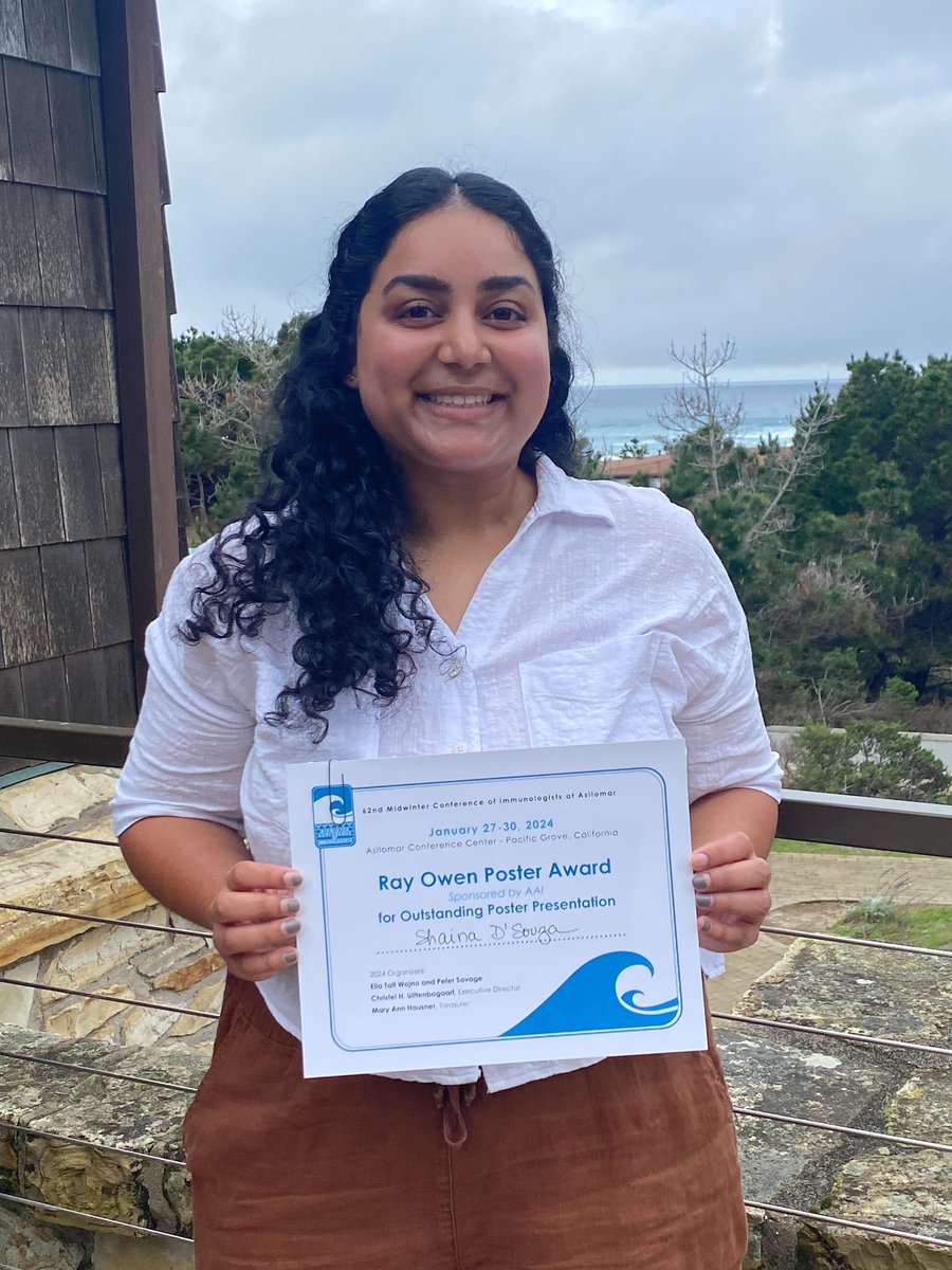 McLachlan Lab (@mclachlanlab) on Twitter photo Congrats to our lab member, Shaina, on receiving the Ray Owen Poster Award for Outstanding Poster Presentation at the Mid-Winter Conference of Immunologists š <a href="/Midwinter_Immun/">Midwinter Conference of Immunologists</a> Congrats to our lab member, Shaina, on receiving the Ray Owen Poster Award for Outstanding Poster Presentation at the Mid-Winter Conference of Immunologists š <a href="/Midwinter_Immun/">Midwinter Conference of Immunologists</a>