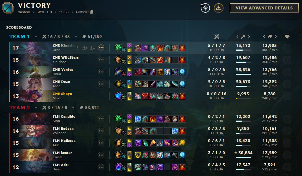 1-0 Clean game, very proud of my team 😎🤙

gg, @flamehardorg