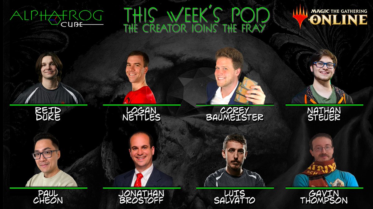 ✅AFI 7: Stacked 8-Person Pod
✅LIVE NOW twitch.tv/officialmagico…
✅Hosts <a href="/anzidmtg/">anzidmtg</a>
✅Giveaways
✅Players
@haumph @nathansteuer1 @luissalvatto @jaberwocki
@jbrostoff @reidduke <a href="/AlfaPhrog/">Slug</a> @coreybaumeister

#MTGOAFI #MTGO #MagicOnline