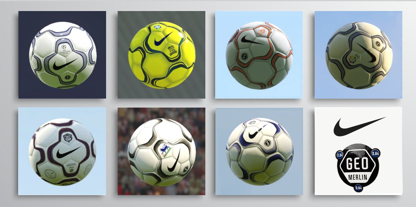 MrP MrJ on X Nike Geo Merlin Vapor 00 04 Fantastic FIFA Models from Ron69 Hayate converted to PES with 1 new addition Hup Hup Holland FIFA PES football Nike