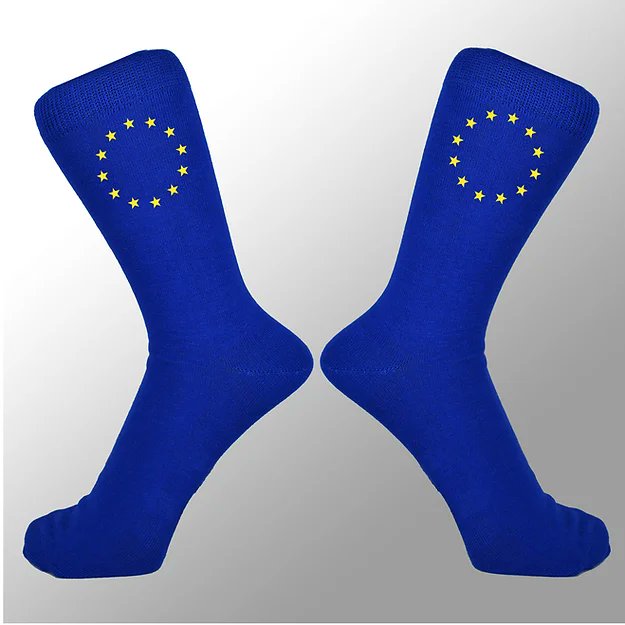 DanielHegedus82's tweet image. 1) Today, I came to the idea to buy some 🇪🇺 #StatementSocks.
2) Then I realized that it is almost impossible to do so in the #EuropeanUnion. @amazonDE for example does not have a single EU flagged sock in its whole online store.
3) Where could I finally get them? In the I❤️EU
