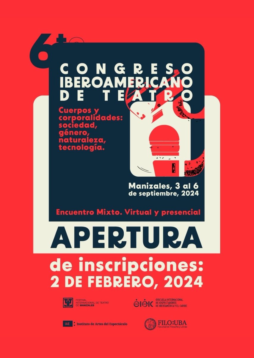 nadaenmanizales's tweet photo. En Manizales no hay nada que hacer!!
Manizales:
Apertura inscripciones
Congreso Iberoamericano de Teatro
@TeatroManizales

(( Que Gracias por su RT.))

#emnhnqh https://t.co/EFnCfAMMdJ