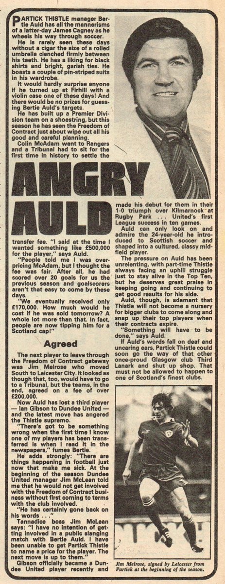 ScotsFootyCards's tweet photo. Angry Auld #BertieAuld #PartickThistle #Shoot! 1980-11-15 https://t.co/UBDhptMMRm