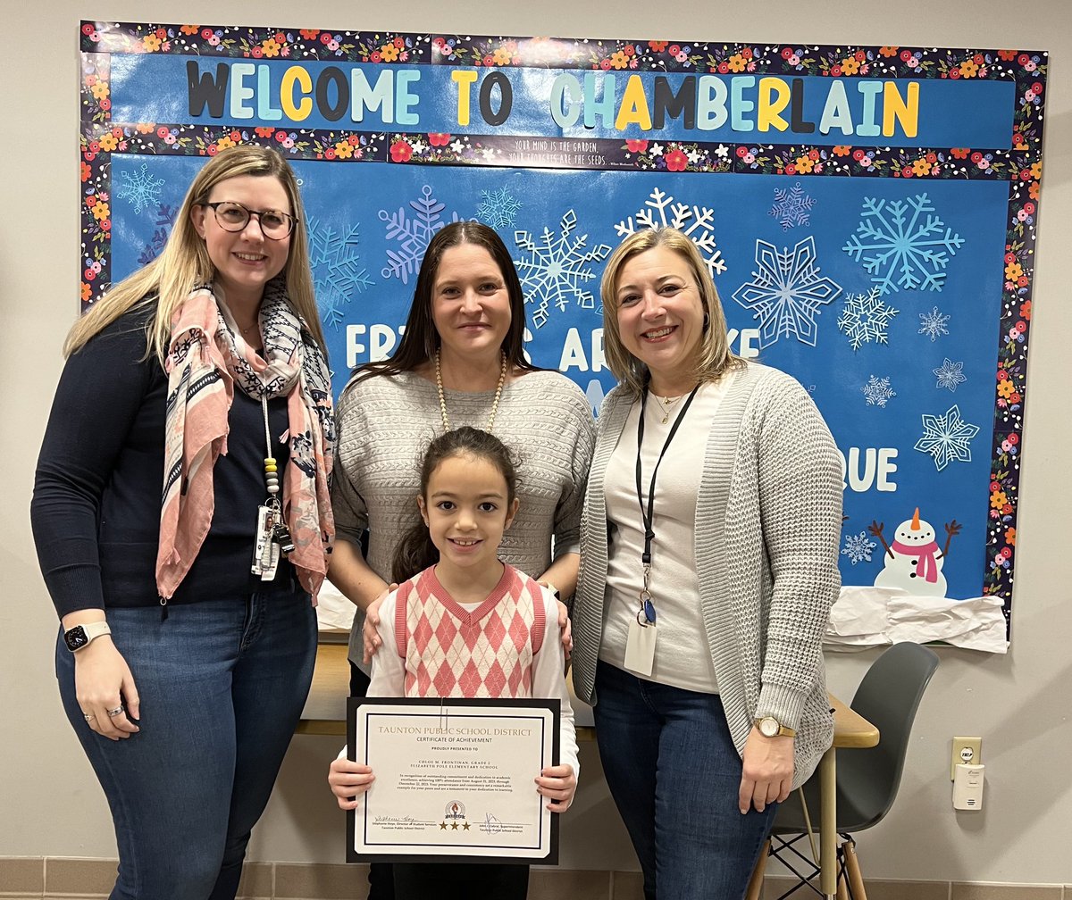 “When my Nana asks me if I want to go to school today, I always say yes because I love school and I love to learn.” ~Chloe

Congratulations to Chloe for having PERFECT attendance so far this school year! We love her enthusiasm and commitment to learning! 🪄✨🧙🏻‍♀️ <a href="/Taunton_Schools/">Taunton Public Schools</a>