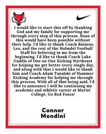 Let’s get to work <a href="/CoachMWillis/">Mike Willis</a> <a href="/coachkevjohnson/">Coach Kev Johnson</a> <a href="/Marist_Fball/">Marist Football</a> @FoxHoleGuys24 <a href="/OneOnOneNJNYPA/">One On One Kicking Northeast</a> <a href="/HKA_Tanalski/">Adam</a> <a href="/Holmdel_FB/">HolmdelHS Football (archived)</a> <a href="/HolmdelHornets/">Holmdel Athletics</a> <a href="/HolmdelHS/">Holmdel High School</a>
