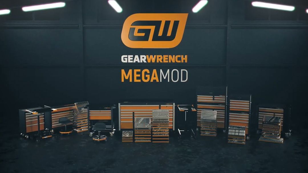 The new GearWrench MEGAMOD 614 Piece Master Mechanics Hand Tool Set is now available! A Comprehensive 614 piece set mix of mechanics hand tools including drive tools, sockets, bit sockets, wrenches, ratcheting wrenches, pliers and screwdrivers
