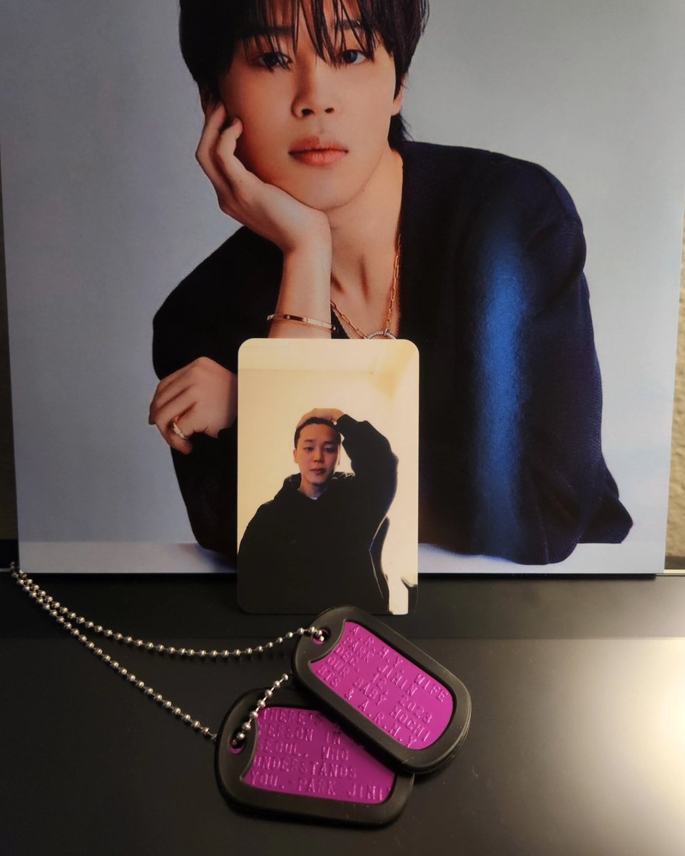 rcarr1980's tweet photo. All dog tags are available but some have low inventory. 
Comment or dm me to place an order. 
1 set of tags + photocard 
$15+ shipping 
More pics in comments https://t.co/LmIhw5h53s
