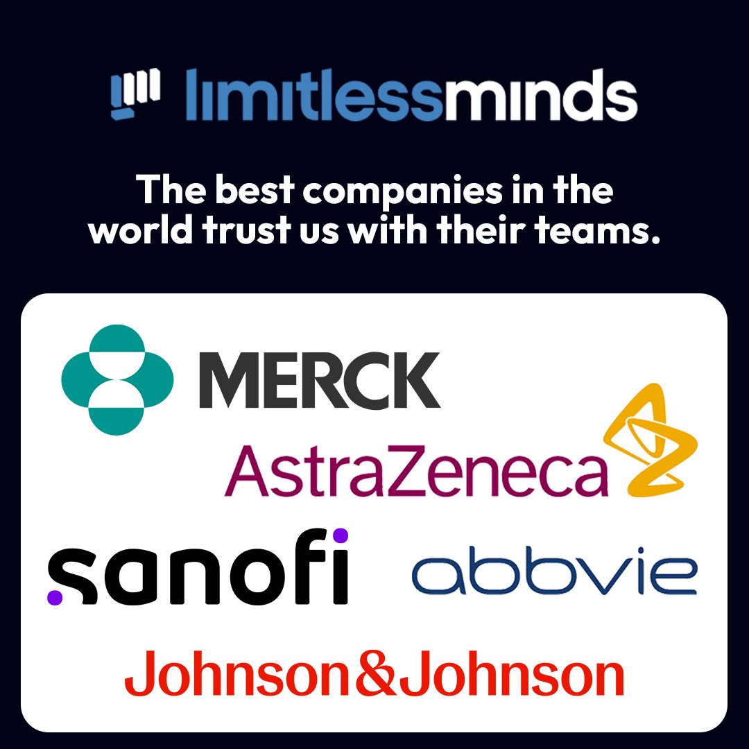 The best companies in the world trust us 🌎 Through our programs, we help your company's people experience a transformative shift in their mindset while optimizing their performance 🧠 See how our programs and services work at limitlessminds.com 📲