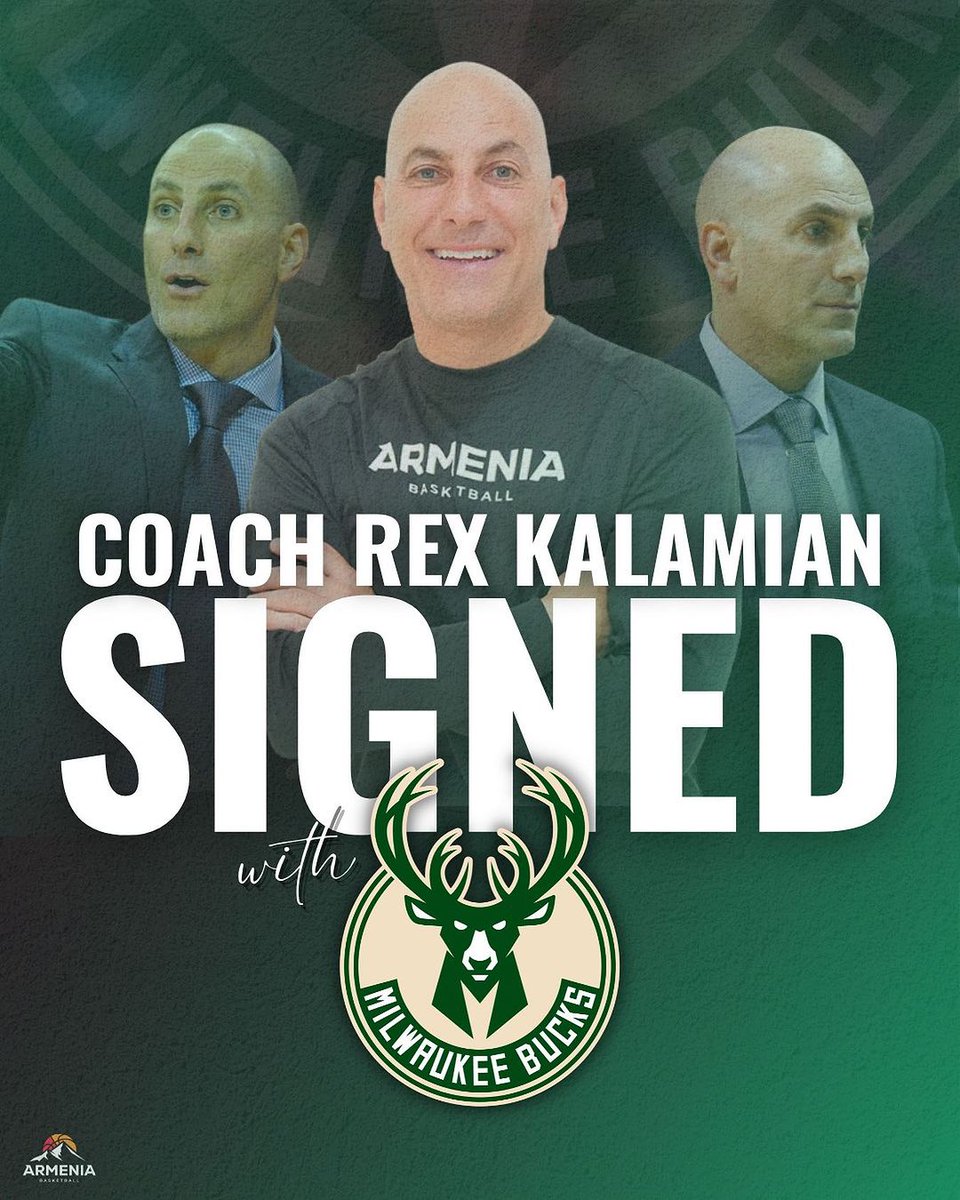 AGBU | #StopArtsakhGenocide (@agbu) on Twitter photo Congratulations to AGBU Alumni and longtime NBA coach <a href="/RexKalamian/">Rex Kalamian</a> on his new role!
Kalamian has been named an assistant coach to the Milwaukee Bucks staff but will keep his post as head coach of the Armenian national basketball team.
📷: Basketball Federation of Armenia Congratulations to AGBU Alumni and longtime NBA coach <a href="/RexKalamian/">Rex Kalamian</a> on his new role!
Kalamian has been named an assistant coach to the Milwaukee Bucks staff but will keep his post as head coach of the Armenian national basketball team.
📷: Basketball Federation of Armenia