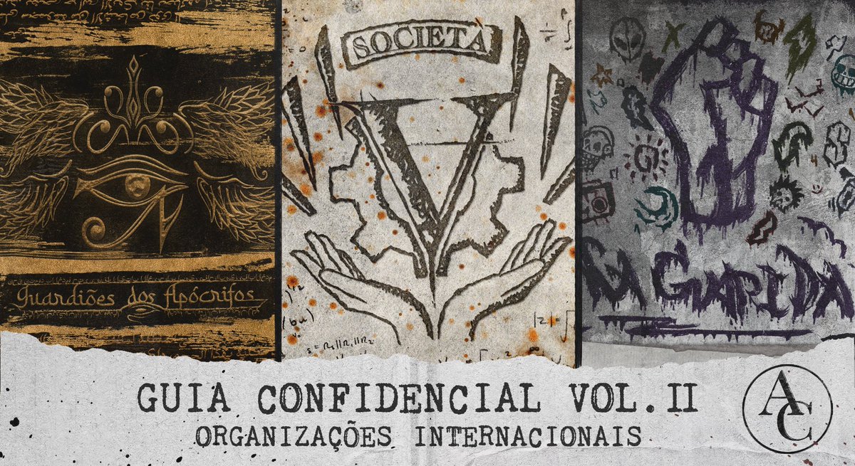 AConfidenciais's tweet photo. 📢 FINALMENTE CHEGOU O DIA 📢

Está oficialmente lançado o GUIA CONFIDENCIAL vol. II: Organizações Internacionais!

Com 3 organizações originais, nosso suplemento traz conteúdo fresquinho para suas mesas de RPG! Segue o fio para mais informações:

#OrdemParanormal #ASRPG #RPG
🧵+ https://t.co/nH4ZGk22dE
