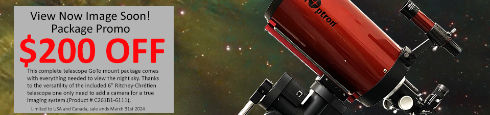 $200.00 off, iOptron RC Telescope GoTo mount package (C261B1-6111) ! #astronomy