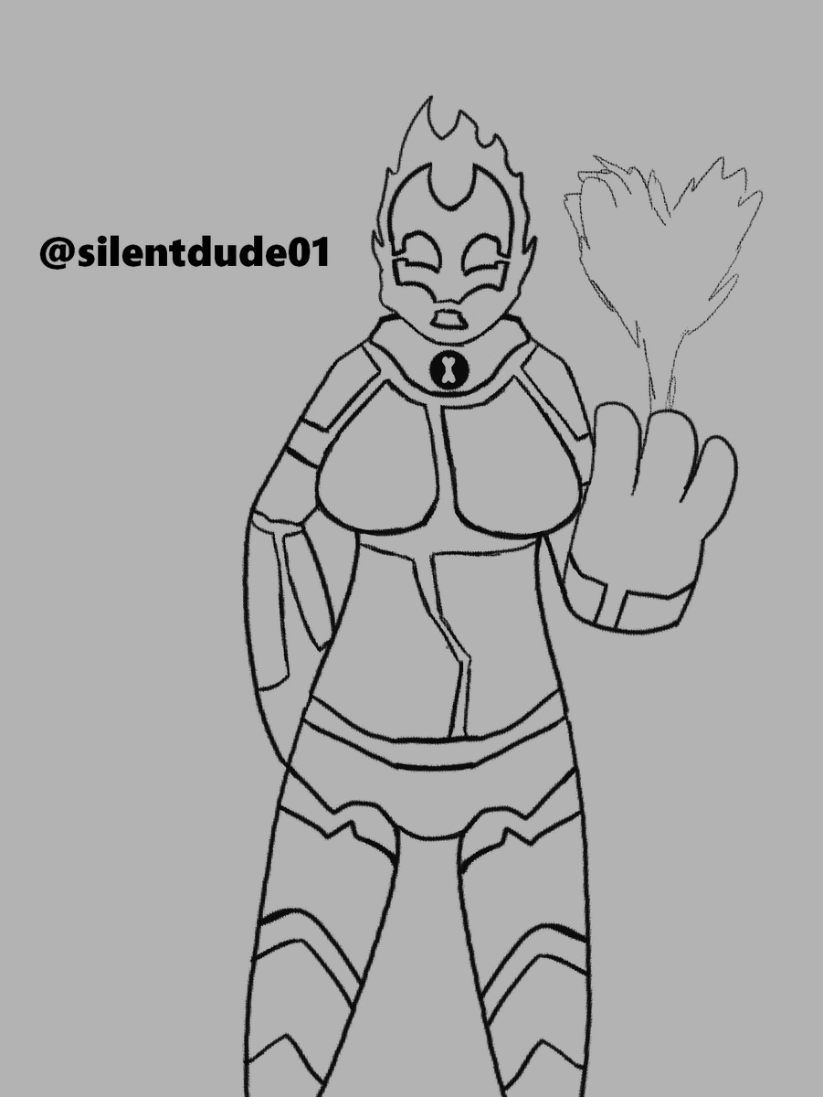 silentdude01's tweet photo. Ben 10 Heatblast (scetch)
My other networks: https://t.co/qIlGrV0AUd
#ben10 #benten #chaquetrix #art #fanart #heatblast #heatblastben10 #au #fanverse #scetch #scentchart #ilustration #alien #aliengirl #pyronite #monstergirl #flamegirls #flamegirl #background #bigbreast #omnitrix https://t.co/zWmA8YkQJ5