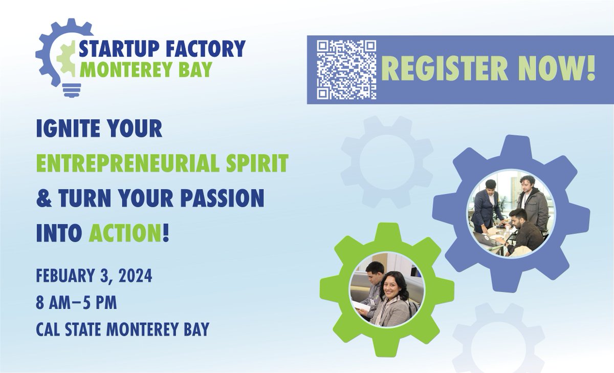🚀 The Startup Factory Monterey Bay: Where Ideas Take Flight! 🌟
Connect, learn, and innovate with mentors and peers. Start your entrepreneurial journey today!

#HartnellCollege #StartupFactory #Innovate #Entrepreneurship 📈💡🤝