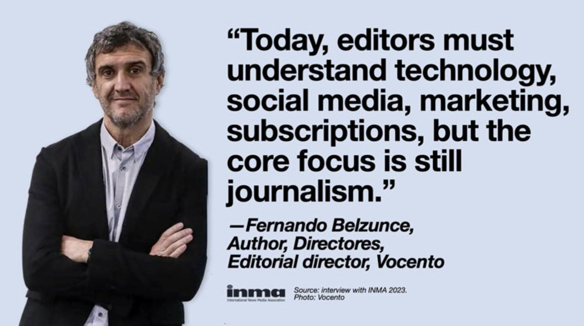 INMA (@inmaorg) on Twitter photo In <a href="/Beltxun/">Fernando Belzunce</a>'s new book Directores, top editors gives insights into the myriad challenges facing journalism and their belief in subscriptions. ow.ly/Ce5p50QvJqa <a href="/g_piechota/">Grzegorz Piechota</a> In <a href="/Beltxun/">Fernando Belzunce</a>'s new book Directores, top editors gives insights into the myriad challenges facing journalism and their belief in subscriptions. ow.ly/Ce5p50QvJqa <a href="/g_piechota/">Grzegorz Piechota</a>