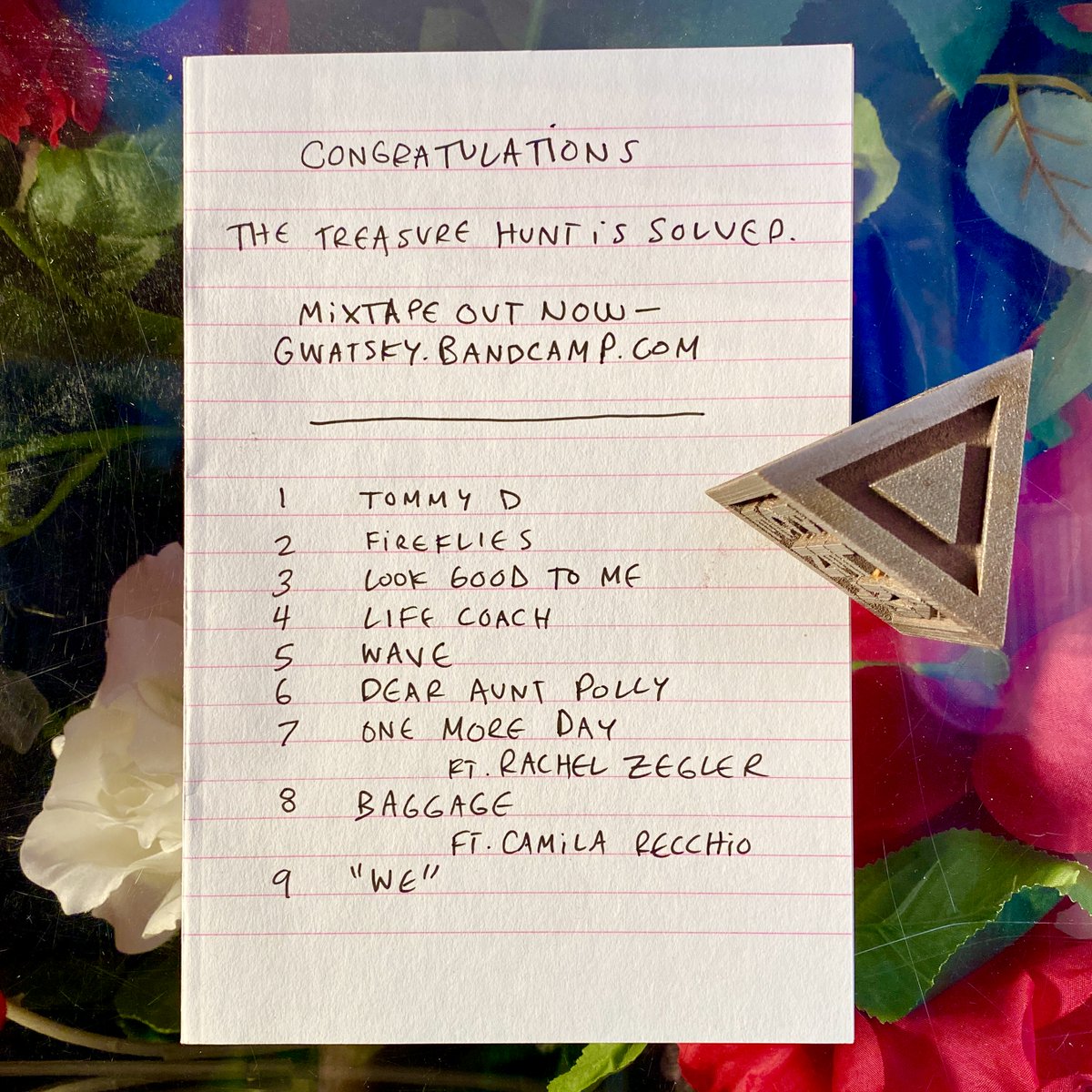 One year. 6 continents. Treasure hunt is now solved.
Surprise mixtape. 😁