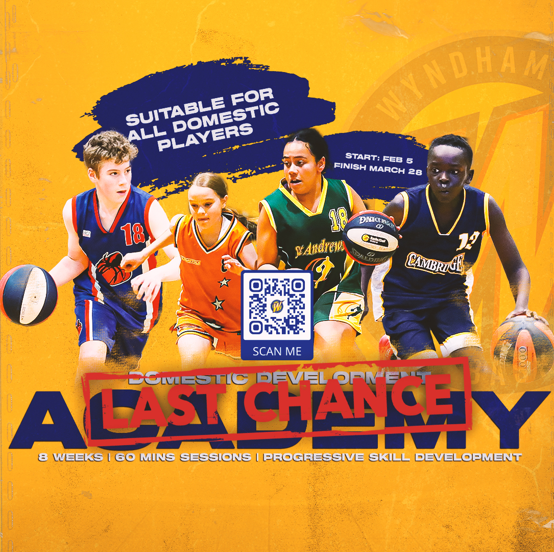 🚨LAST CHANCE TO REGISTER🚨

Domestic Development Academy starts NEXT WEEK.

❓For domestic players
🗓️ Begins Feb 5
🔗 ow.ly/ZhJv50QgbCq