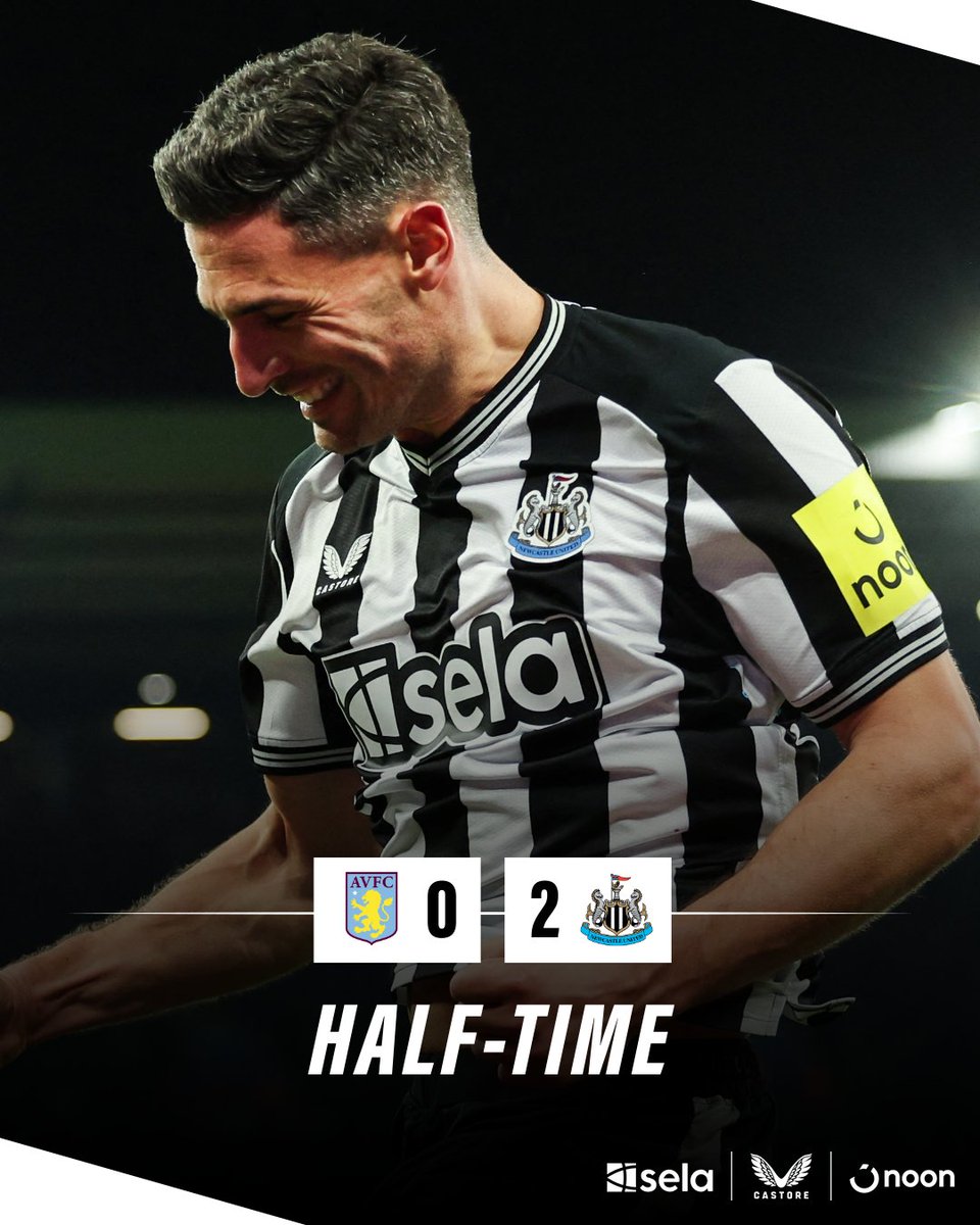 ⏱️ Two goals from Fabian Schär have us in front at the break!

#AVLNEW // #NUFC