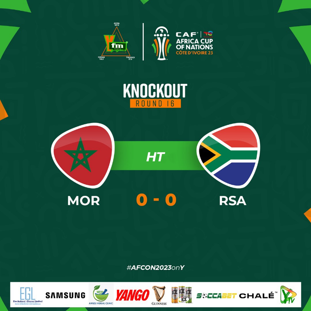 y1025fm's tweet photo. It's goalless at first half!
Morocco π²π¦ draws with South Africa at 1st half
#MORRSA #AFCON2023onY #AFCON2023 https://t.co/SrabnsjDjE