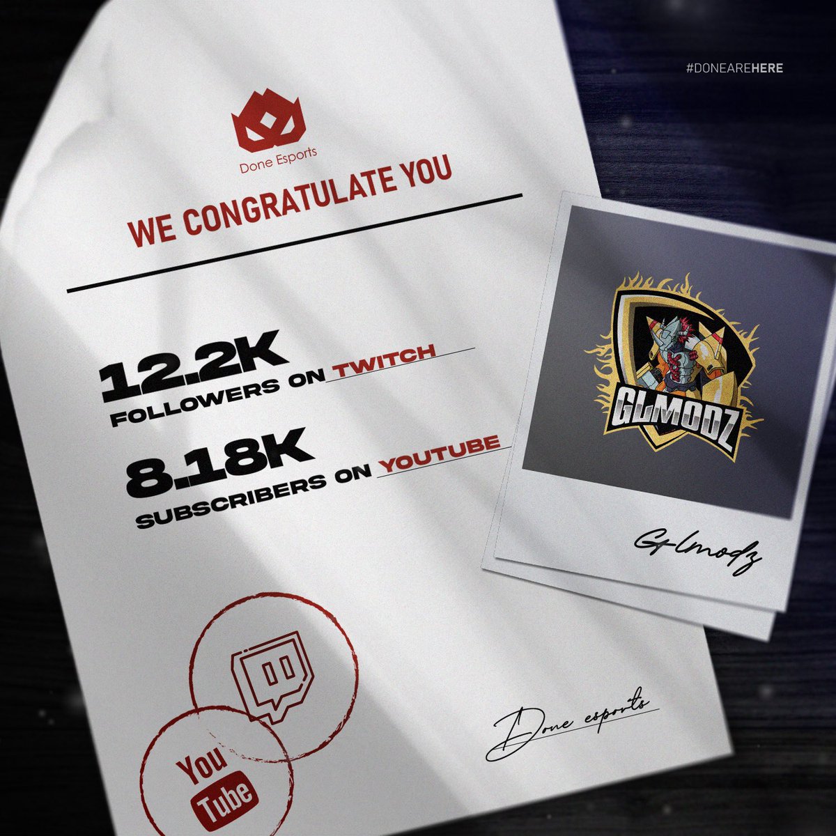 ارقام ورا ارقام في منصتين تويتش و يوتيوب و الطموح اكبر من كذا بكثير ، مسيرتك تثبت مثابرتك و مجهودك اللي تقدمه ، ولكل مجتهدٍ نصيب ، ربي يوفقك وعقبال العشرة مليون ♥️'