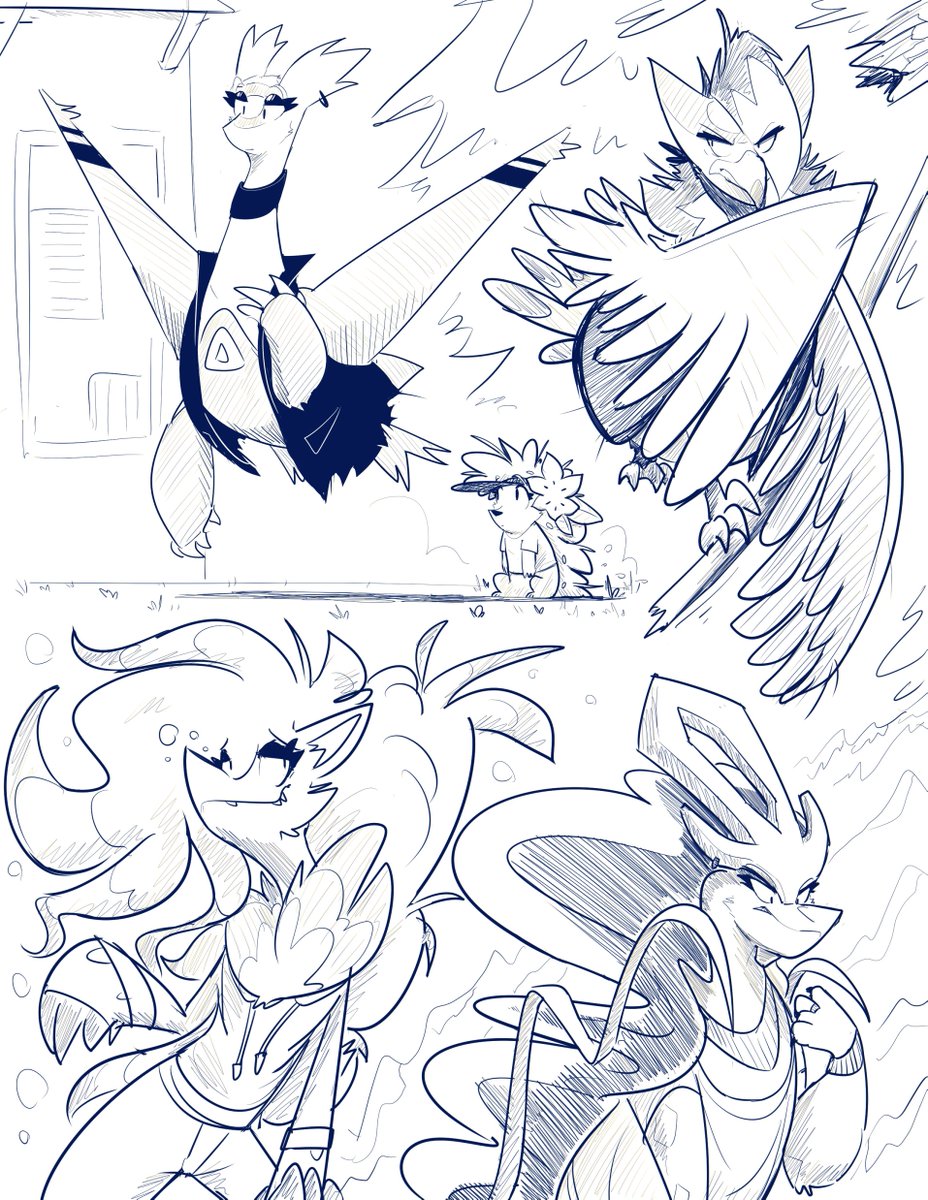 some sketches of pokemon i don't draw that often (and latias)