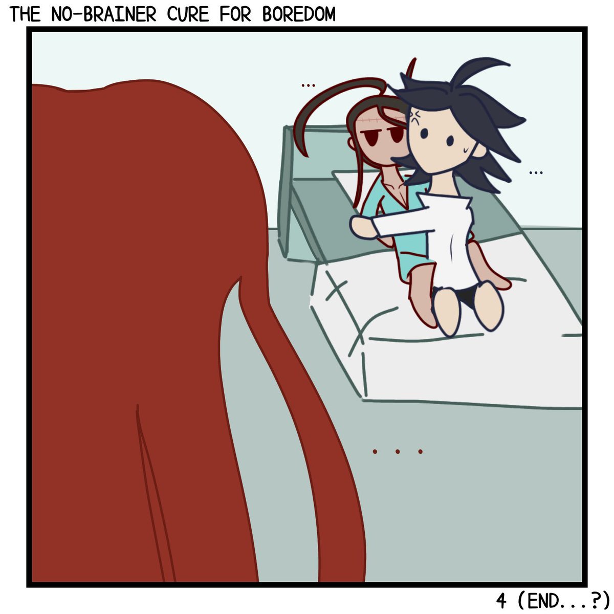 anon_maly's tweet photo. Danganronpa short comic: He needed to stabilize himself on Izuru so he didn’t mess up the lobotomy
Anyway, this is why you should always knock before entering a closed room
#danganronpa #YasukeMatsuda #RyokoOtonashi #IzuruKamukura #danganronpafanart #danganronpa0 #dr0 https://t.co/Az0UtgzWDK
