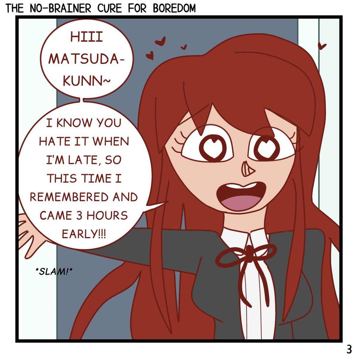 anon_maly's tweet photo. Danganronpa short comic: He needed to stabilize himself on Izuru so he didn’t mess up the lobotomy
Anyway, this is why you should always knock before entering a closed room
#danganronpa #YasukeMatsuda #RyokoOtonashi #IzuruKamukura #danganronpafanart #danganronpa0 #dr0 https://t.co/Az0UtgzWDK