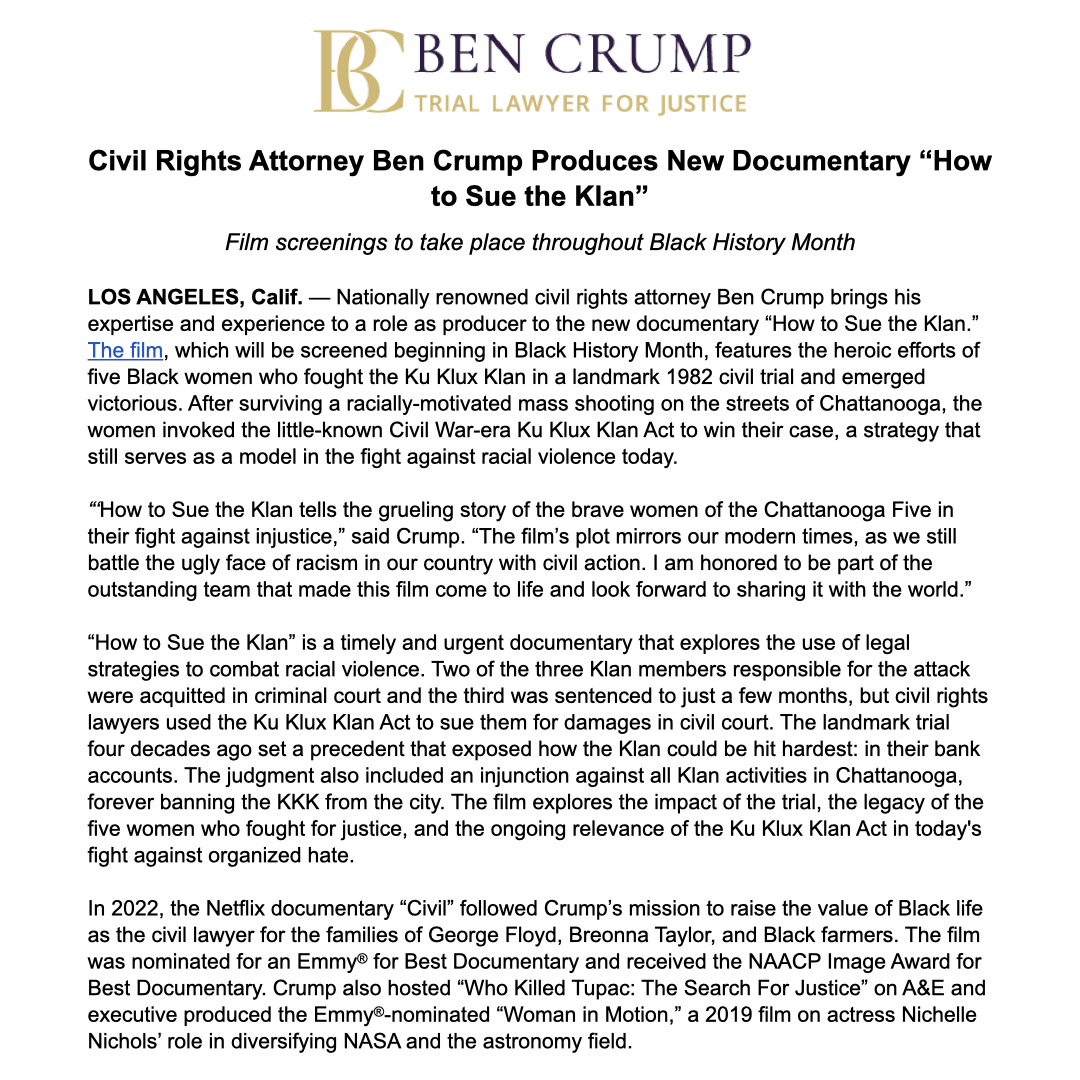 Ben Crump Law, PLLC tweet media