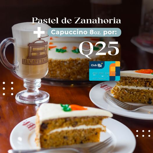 El_Cafetalito's tweet image. ¡Sabor y dulzura,  dos en uno! 📷📷
Exclusivo para socios Club Bi 📷
Solicita la promoción en tu sucursal favorita.
elcafetalito.com/ubicaciones-el…
#ClubBi #Guatemala #ElCafetalito