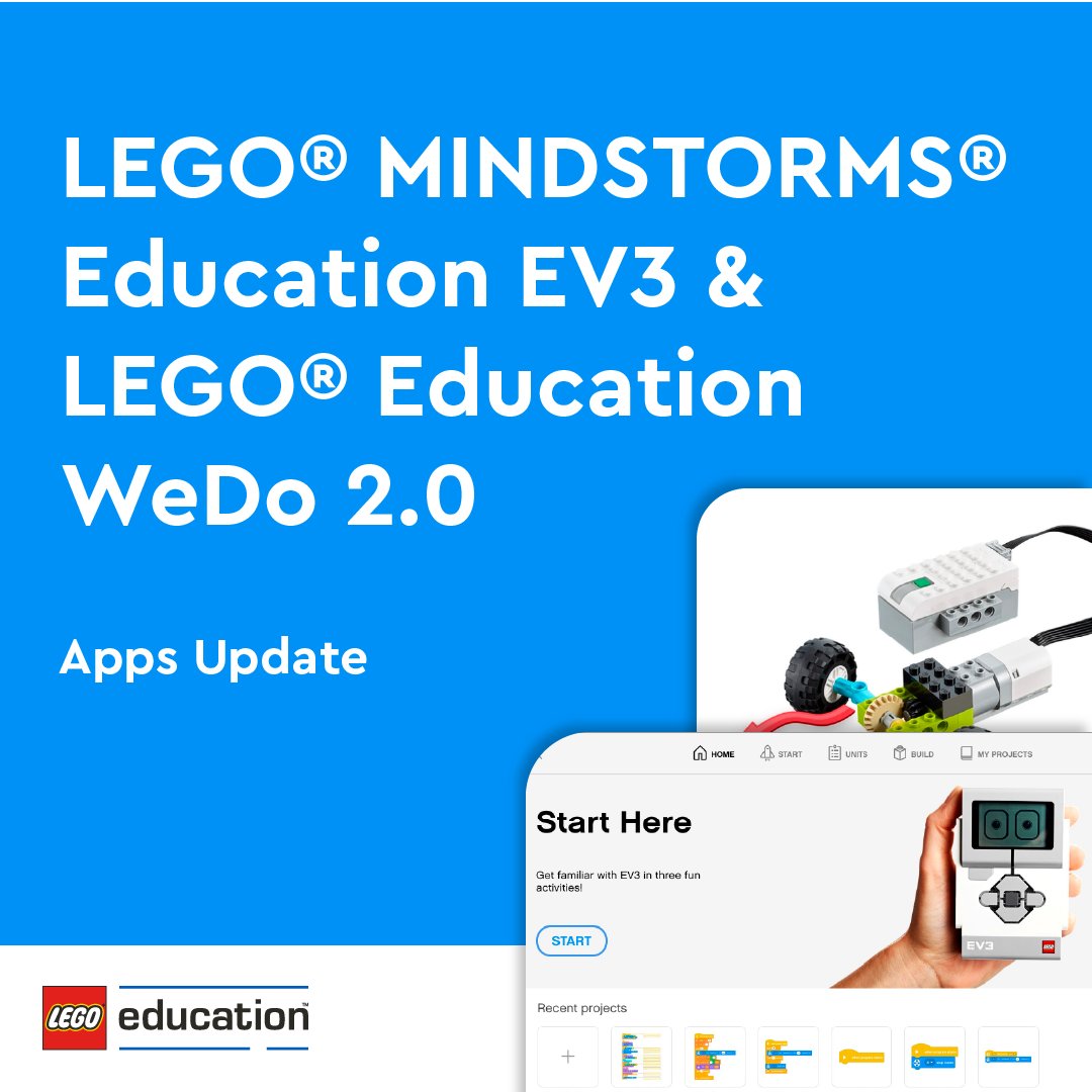 Our LEGO® MINDSTORMS® Education EV3 & LEGO® Education WeDo 2.0 apps are available on the Apple and Google app stores for download. See more here: bit.ly/3SgNCvL