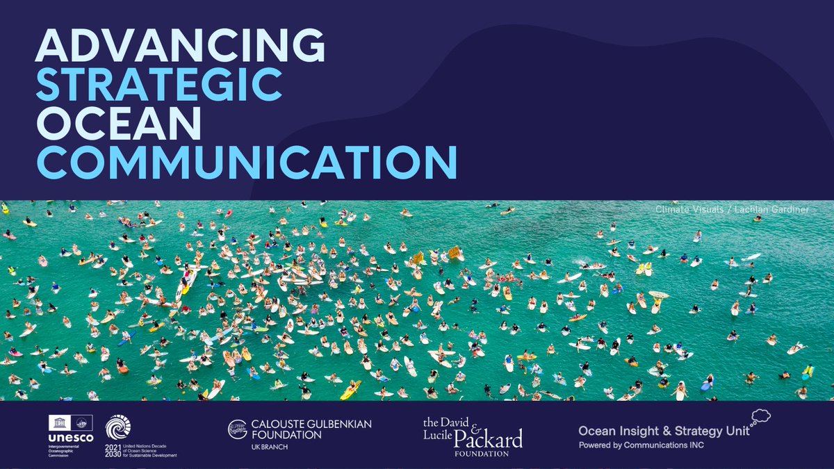📢Calling ocean communicators! How can we raise the bar for strategic #OceanCommunications?

We welcome your expertise for a new collaborative, research-led ocean-climate communications guidance. #OceanClimateAction
@CGF_UK @PackardFdn @IocUnesco
communicationsinc.co.uk/ocean_isu_blog…