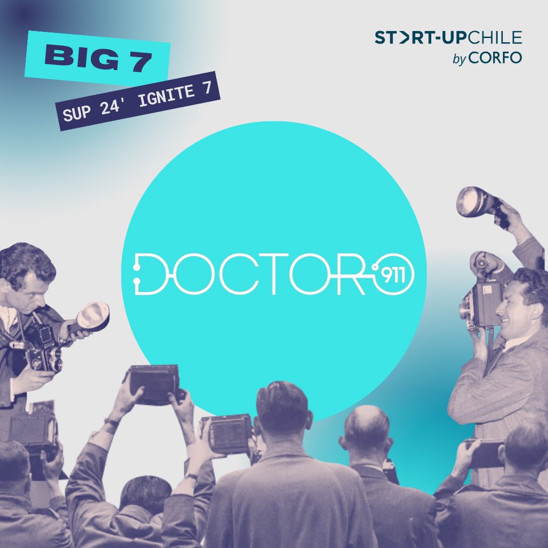 Gracias a ustedes con @doctor911_cl nos sumamos a @startupchile para llevar una mejor salud todo el mundo 🌍 ! #DreamBig #doctor911 🎉🎉