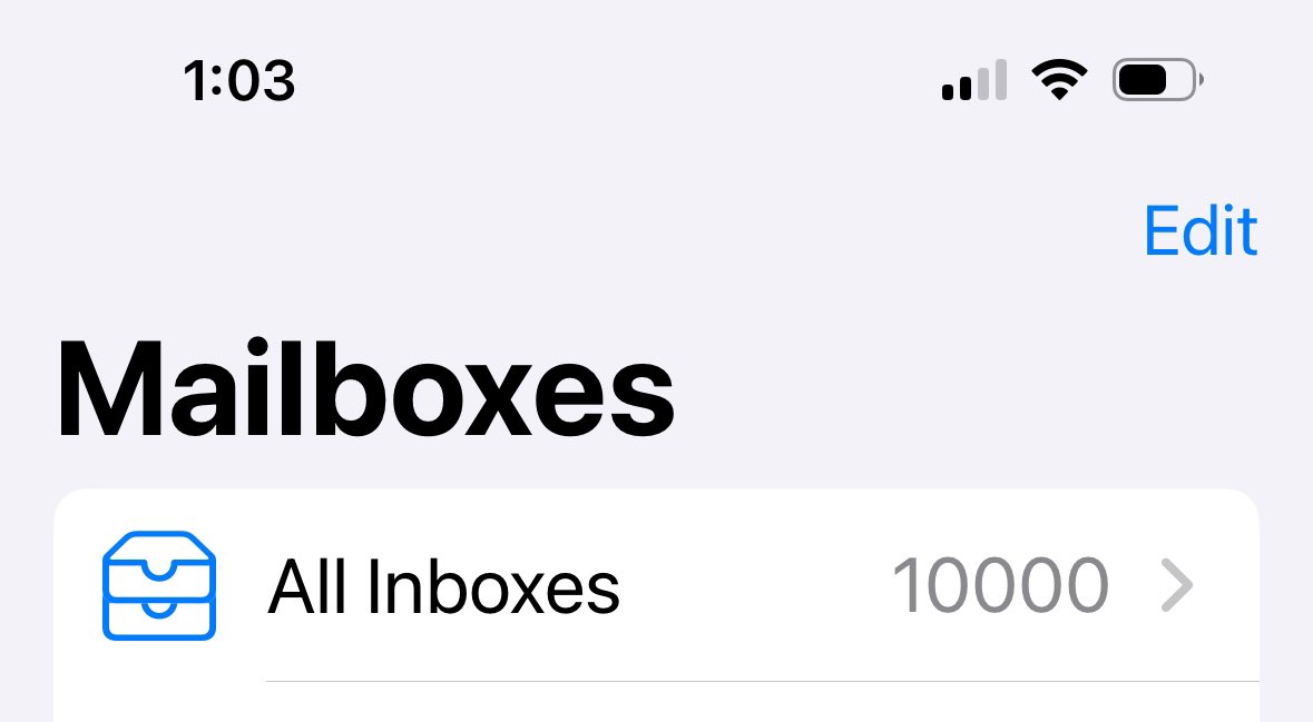Just hit Inbox 10,000