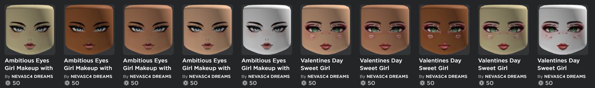 WILLDF75's tweet image. I&apos;VE JUST DROPPED SOME NEW FACES INCLUDING VALENTINES FACE AND THEY&apos;RE INSANE! GO CHECK IT OUT!

roblox.com/groups/1668885…

🏷️- #RobloxDev #RobloxUGC #RobloxUGCConcept #RobloxUGCPromo #RobloxArt #Roblox