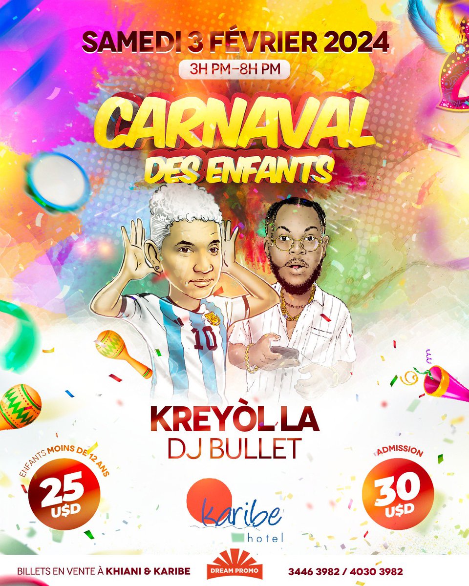 La tradition continue…..Le Carnaval des enfants est de retour <a href="/Tjozenny31/">Tjozenny</a> <a href="/KREYOLLA_PAGE/">Kreyol La Official</a> <a href="/DjBulletHaiti/">Dj Bullet</a>
