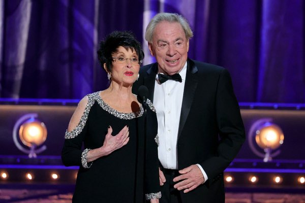 Farewell Chita. You redefined the words 'theatrical legend'. I'll never forget how we laughed backstage before we got lifetime Tonys. I stifled hiccups through my speech. I am truly honoured to have shared a moment with you. -ALW