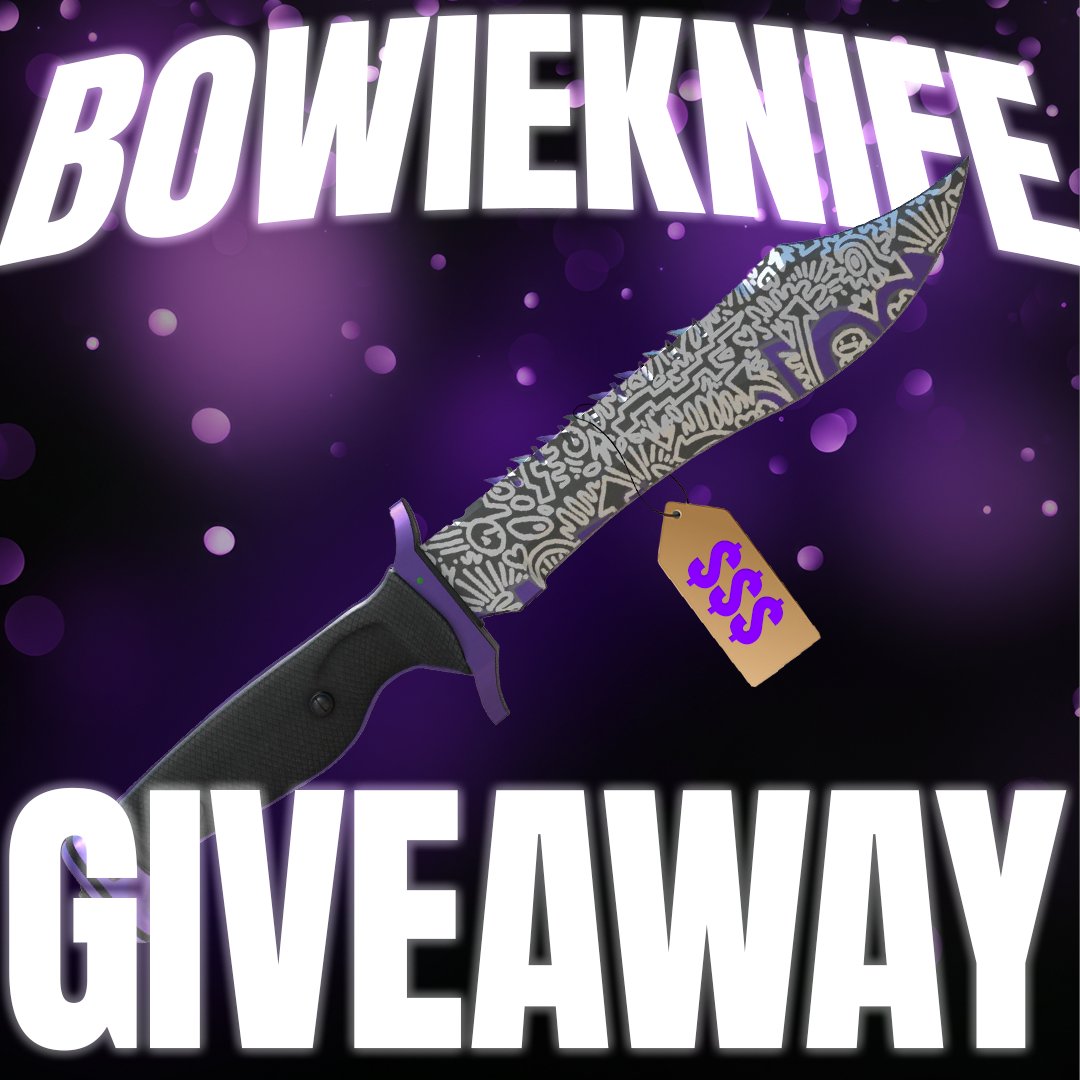 🎁 BOWIE KNIFE GIVEAWAY🎁

För att delta:
✅Följ <a href="/jexasquad/">jexasquad</a>  &amp; @realchrippa
🔄Retweet  
🏷️Tag 2 Friends  

Vinnaren dras på stream 14e Februari! 🗓️
GL &amp; HF!  🍀