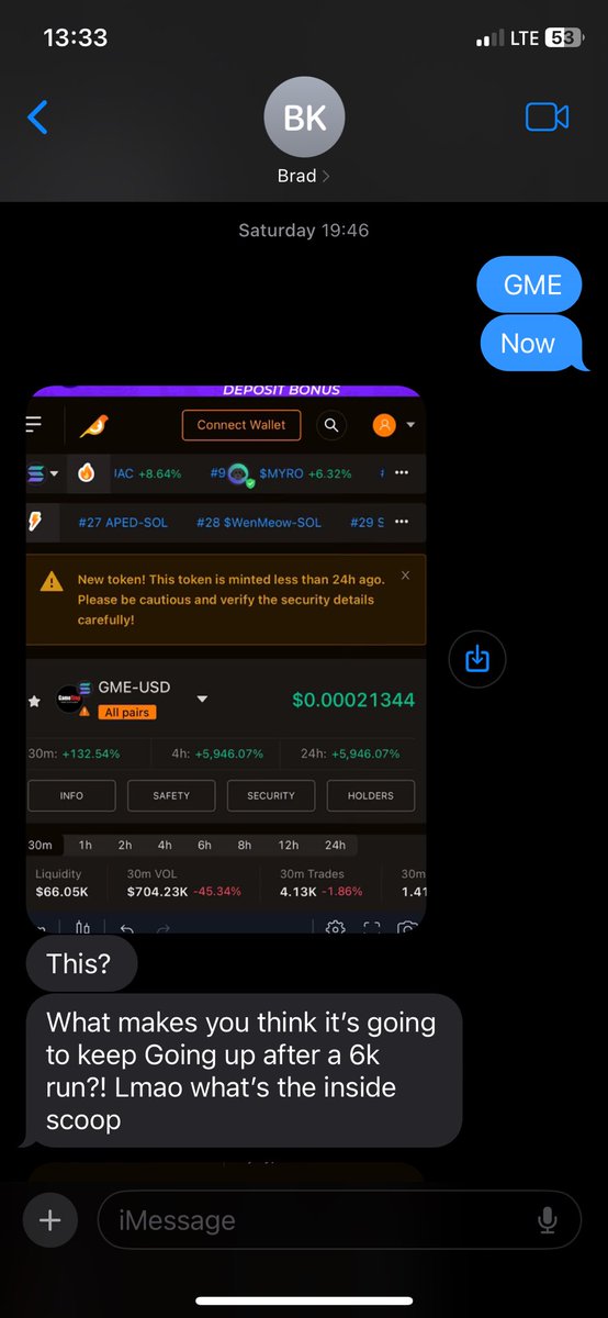 $GME lol might frame this